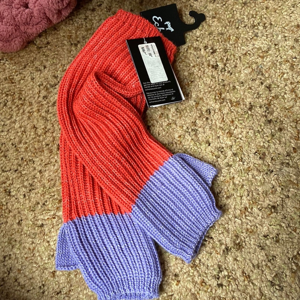 nwt echo colorblock hand warmers